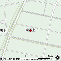 愛知県安城市桜井町東天上周辺の地図