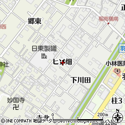 愛知県岡崎市上和田町ヒソ畑周辺の地図