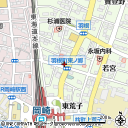 岡崎駅前郵便局 ＡＴＭ周辺の地図