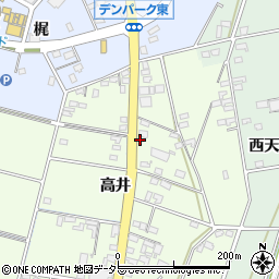愛知県安城市石井町高井57周辺の地図