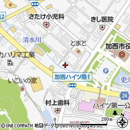 兵庫県加西市北条町横尾890周辺の地図