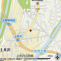 兵庫県三田市上井沢518周辺の地図