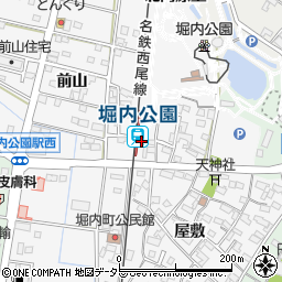 堀内公園駅周辺の地図