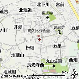 愛知県知多郡阿久比町阿久比松畑39周辺の地図