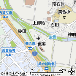 愛知県岡崎市岡町出合周辺の地図