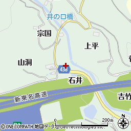 愛知県新城市牛倉石井周辺の地図