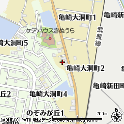 愛知県半田市亀崎大洞町4丁目周辺の地図