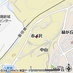 愛知県新城市大海市ノ沢周辺の地図
