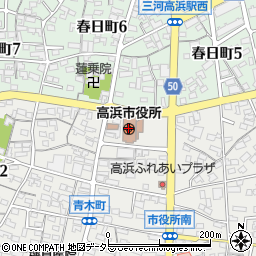 愛知県高浜市周辺の地図