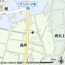 愛知県安城市石井町高井58-16周辺の地図
