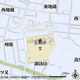 常滑市立三和小学校周辺の地図