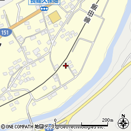 愛知県新城市長篠街道下周辺の地図