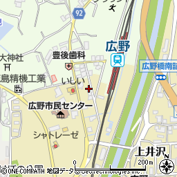 兵庫県三田市上井沢21周辺の地図