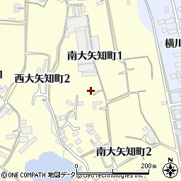 愛知県半田市南大矢知町周辺の地図