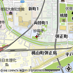 京都府京都市伏見区柿木浜町425周辺の地図