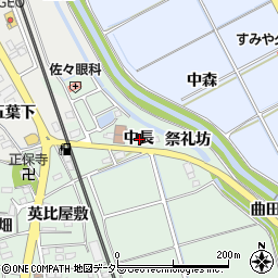 愛知県知多郡阿久比町椋岡中長周辺の地図