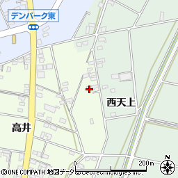 愛知県安城市石井町高井周辺の地図