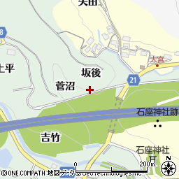 愛知県新城市牛倉坂後周辺の地図