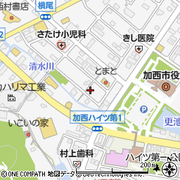 兵庫県加西市北条町横尾873周辺の地図