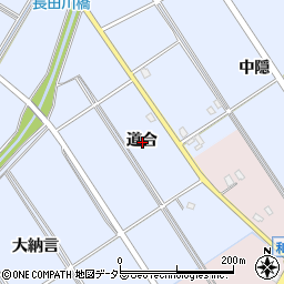 愛知県安城市榎前町道合周辺の地図