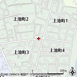 愛知県半田市上池町周辺の地図