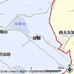 愛知県知多郡阿久比町宮津屋郷周辺の地図