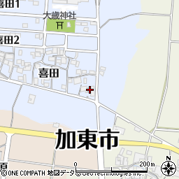 兵庫県加東市喜田148周辺の地図