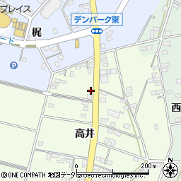 愛知県安城市石井町高井126周辺の地図