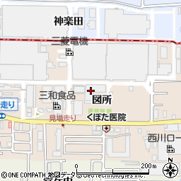 京都府長岡京市馬場図所周辺の地図