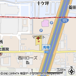 スーパーマツモト　長岡京店周辺の地図
