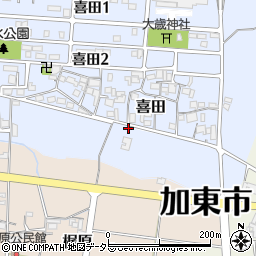 兵庫県加東市喜田24-4周辺の地図