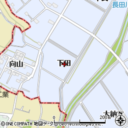 愛知県安城市榎前町下田周辺の地図