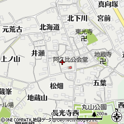 愛知県知多郡阿久比町阿久比広海道周辺の地図
