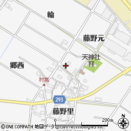 愛知県安城市村高町藤野里5周辺の地図