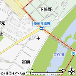 愛知県安城市村高町堤周辺の地図
