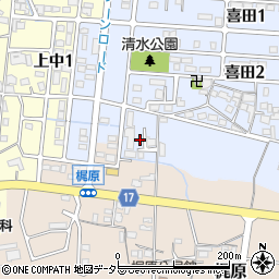 兵庫県加東市喜田52周辺の地図