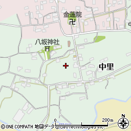 千葉県館山市中里周辺の地図