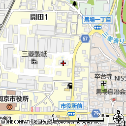 三菱製紙株式会社　京都工場事務部周辺の地図
