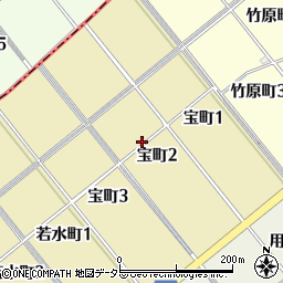 愛知県碧南市宝町周辺の地図