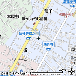 愛知県岡崎市法性寺町柳之内周辺の地図