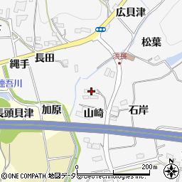 愛知県新城市須長（山崎）周辺の地図