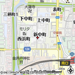 京都府京都市伏見区新中町周辺の地図