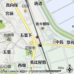 愛知県知多郡阿久比町阿久比五葉下24周辺の地図