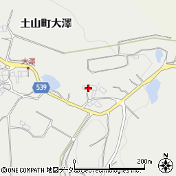 滋賀県甲賀市土山町大澤343周辺の地図