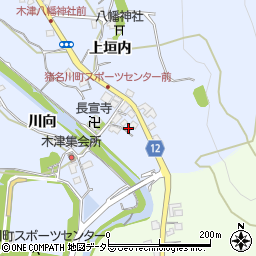 兵庫県川辺郡猪名川町木津有井裏周辺の地図