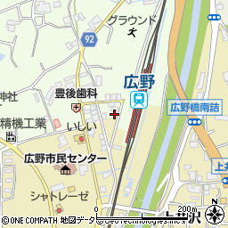 兵庫県三田市広野18周辺の地図