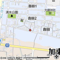 兵庫県加東市喜田35周辺の地図