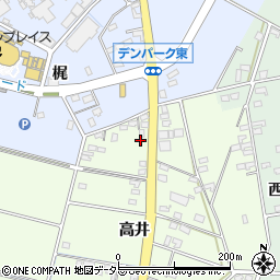 愛知県安城市石井町高井123-1周辺の地図