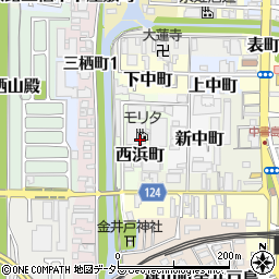 京都府京都市伏見区西浜町周辺の地図