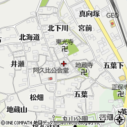 愛知県阿久比町（知多郡）阿久比（高川）周辺の地図